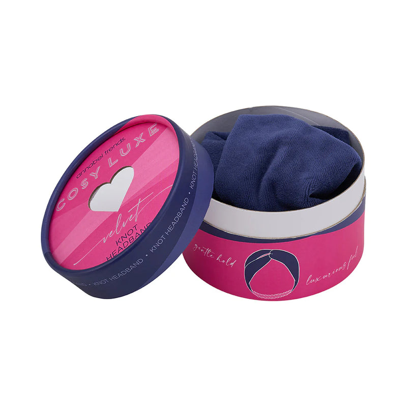 Velvet Headband - Sapphire Blue