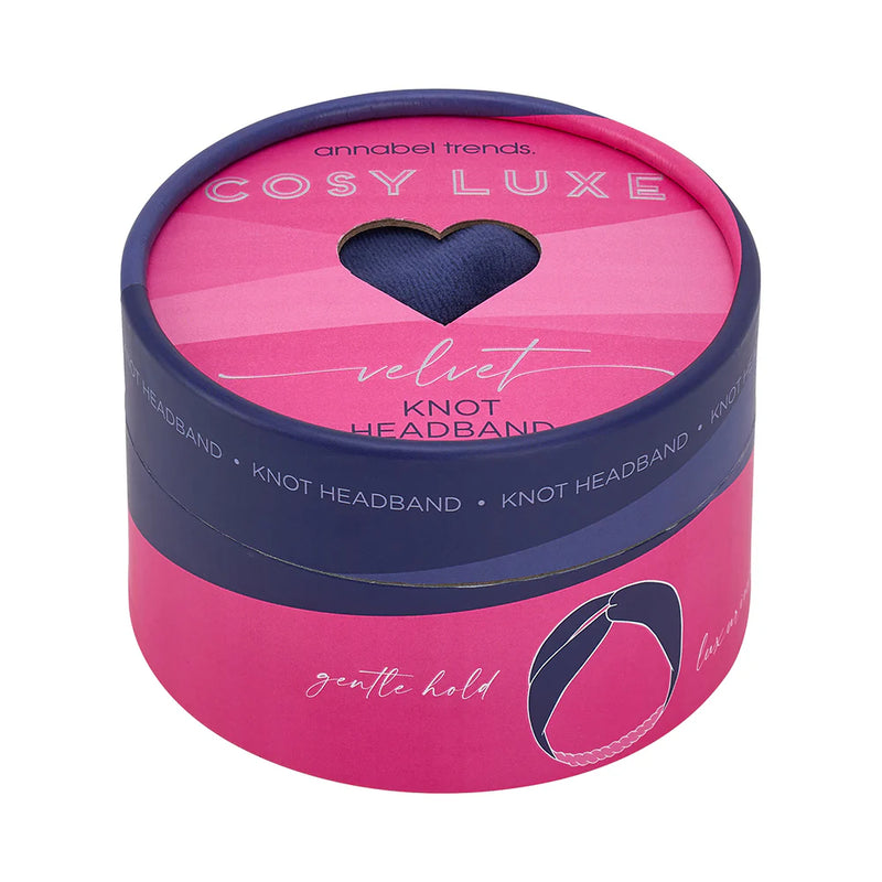 Velvet Headband - Sapphire Blue