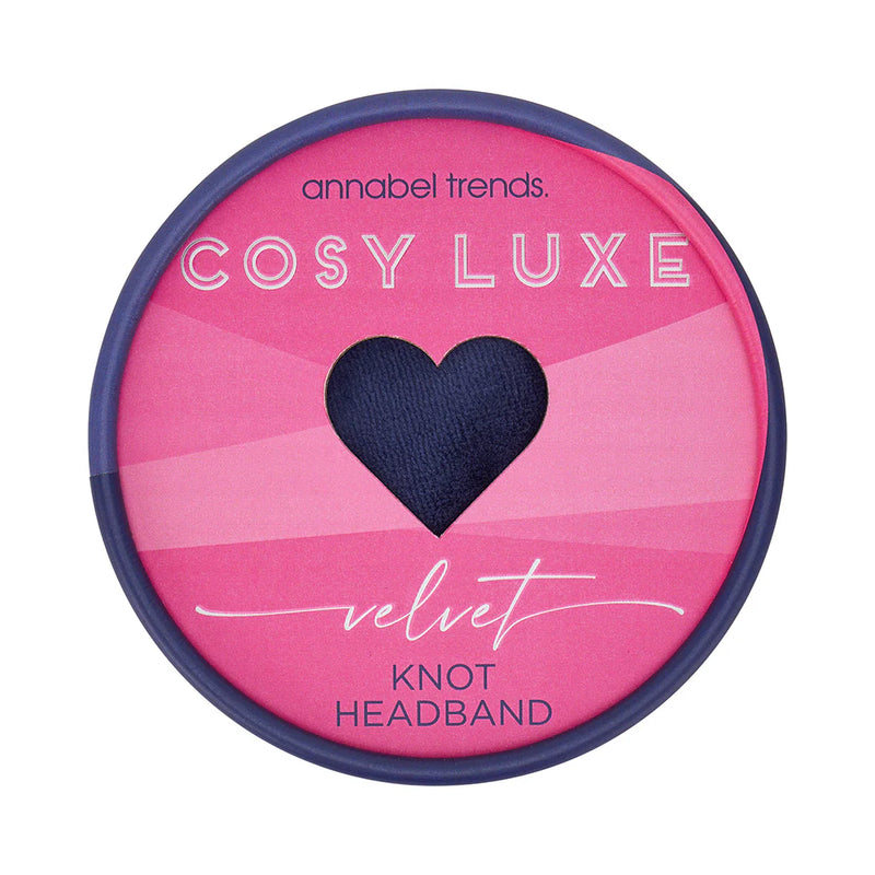 Velvet Headband - Sapphire Blue