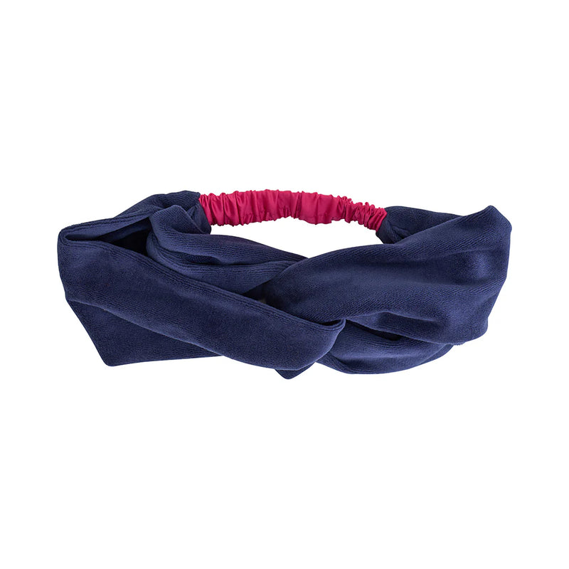 Velvet Headband - Sapphire Blue