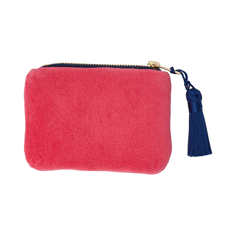 Velvet Coin Purse - Pink Crush