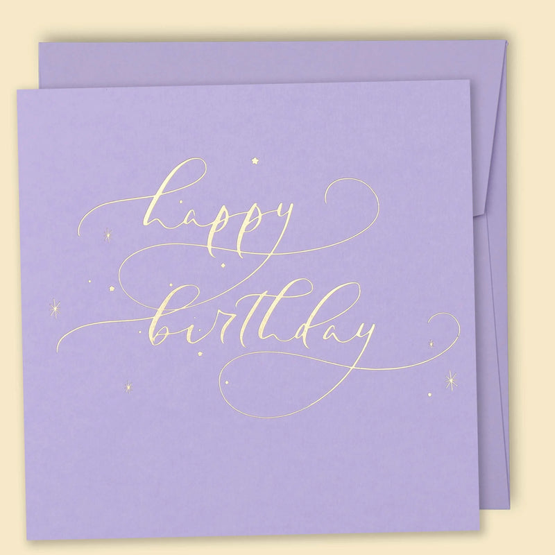 Happy Birthday Constellations - Lavender
