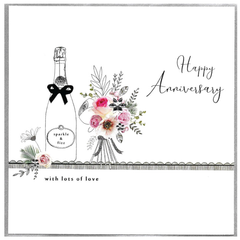 Happy Anniversary - Sparkle Fizz Flowers
