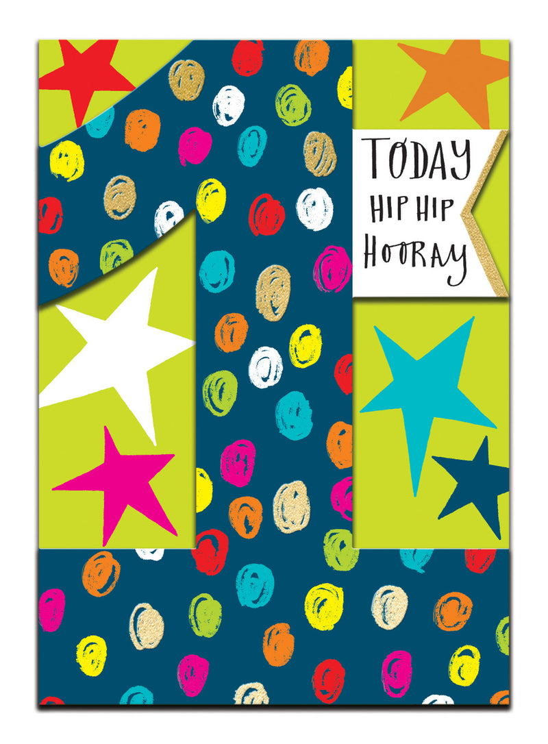 1st Birthday - Hip Hip Hooray Stars