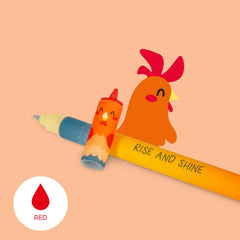 Set of 4 Erasable Gel Pens - Farm Sweet Farm