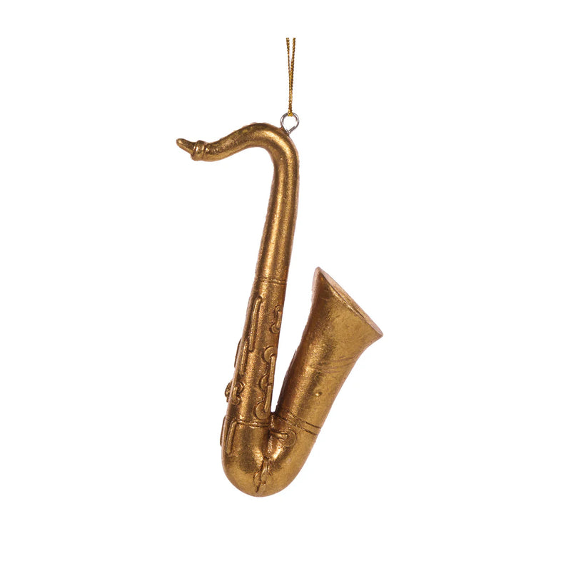 Gilded Saxophone Ornament
