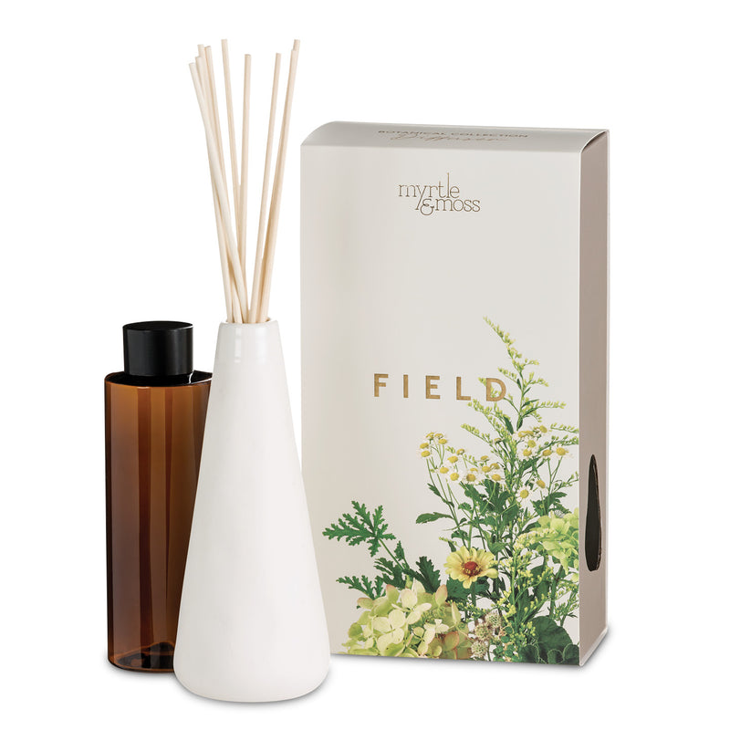 Myrtle & Moss Botanical Diffuser - Field (Violet Leaf, Basil, Peppermint, Cedarwood & Green Rose)