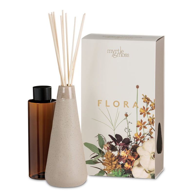 Myrtle & Moss Botanical Diffuser - Flora (Vetiver, Gardenia, Orange, Jasmine & Rhubarb)