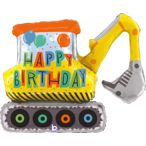 INFLATED 31" Birthday Construction Excavator