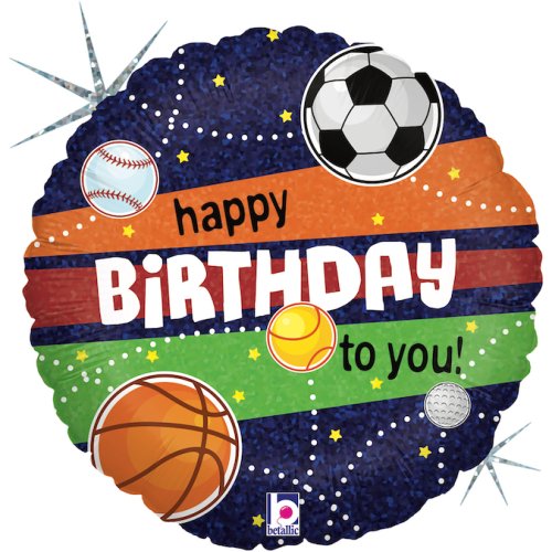 INFLATED 18" Sports Birthday