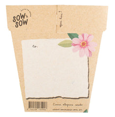 Happy Birthday Zinnia Gift of Seeds