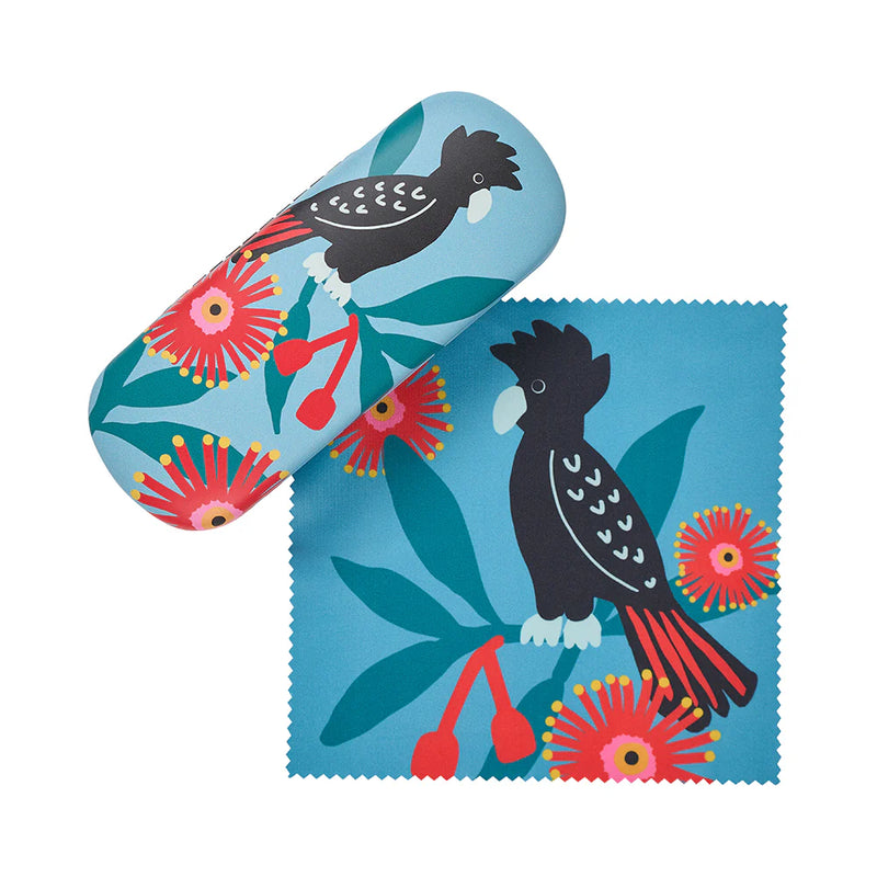 Glasses Case Combo - Black Cockatoos