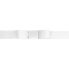 Recycled PET Grosgrain - White Ribbon 10M Roll