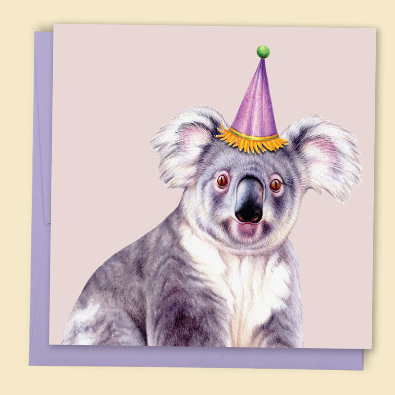 Koala With Party Hat
