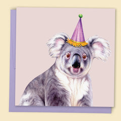 Koala With Party Hat