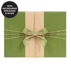 Roll Wrap - Forest Green Kraft (5m)