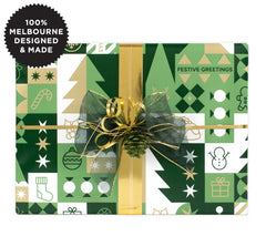 Roll Wrap - Festive Green (5m)