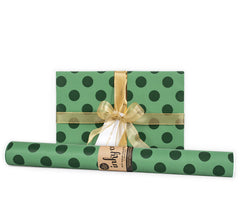 Roll Wrap - Large Dot Green (5m)