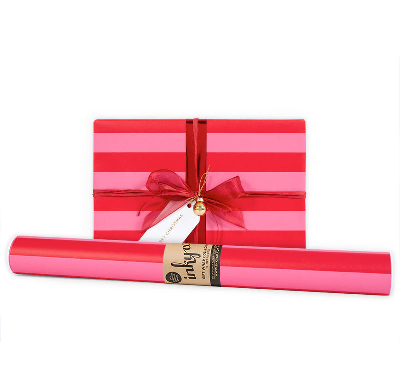 Roll Wrap - Stripe Pink (5m)
