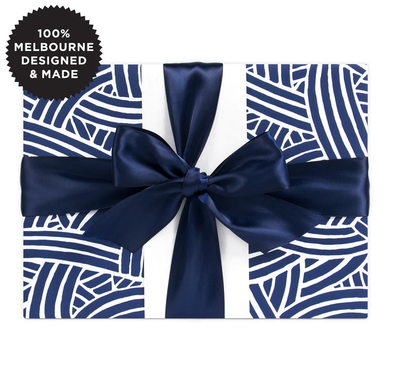 Roll Wrap - Weave Indigo (5m)