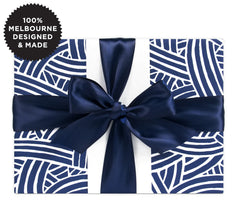 Roll Wrap - Weave Indigo (5m)