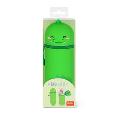 2-in-1 Silicone Pencil Case - Dino