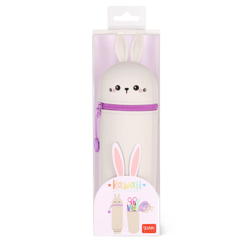 2-in-1 Silicone Pencil Case - Bunny