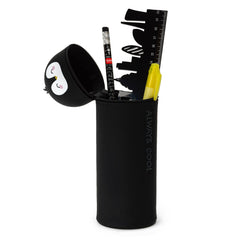 Silicone Pencil Case - Penguin