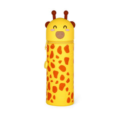 2-in-1 Silicone Pencil Case - Giraffe