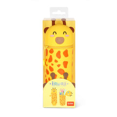 2-in-1 Silicone Pencil Case - Giraffe