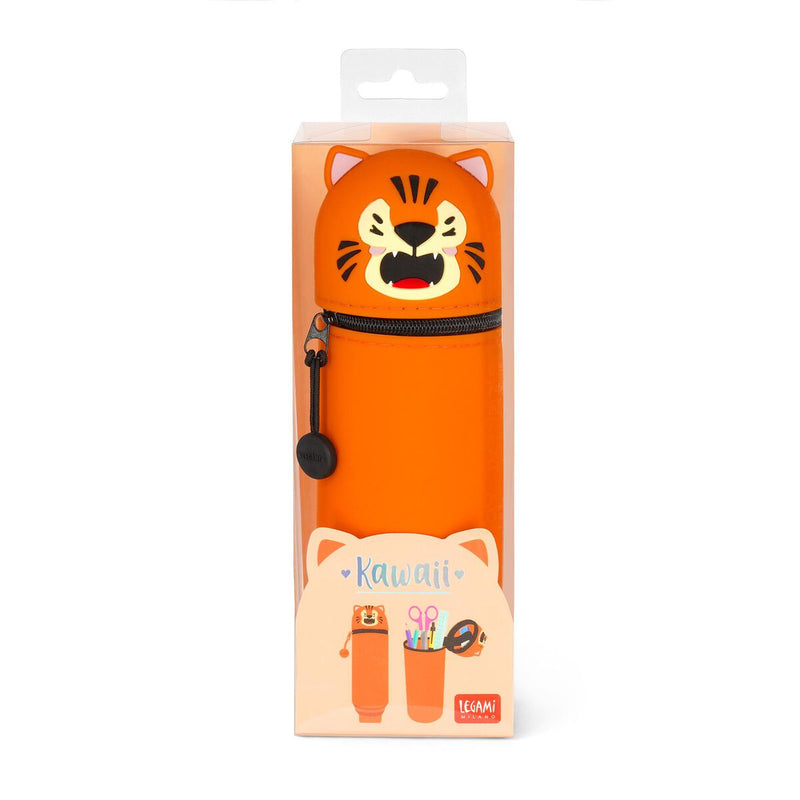 Silicone Pencil Case - Tiger
