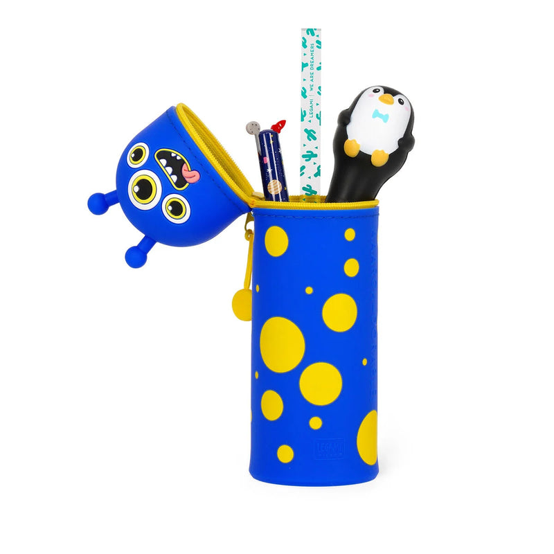 2-in-1 Silicone Pencil Case - Monster