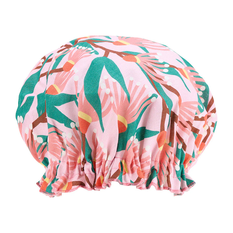 Linen Shower Cap - Blossom Branches