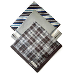 Traditional Design Pack of 3 Mens Handkerchiefs