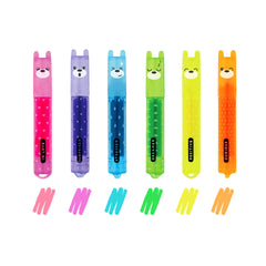 Teddy's Mood Set of 6 Highlighters