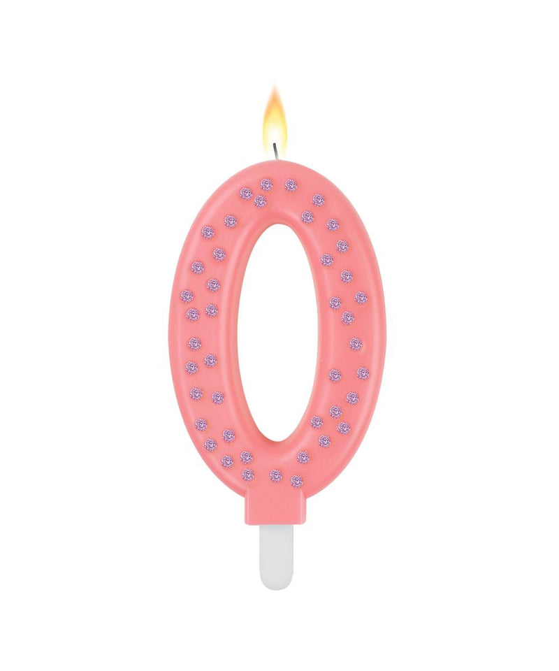 Pink Maxi Cake Candle - 0