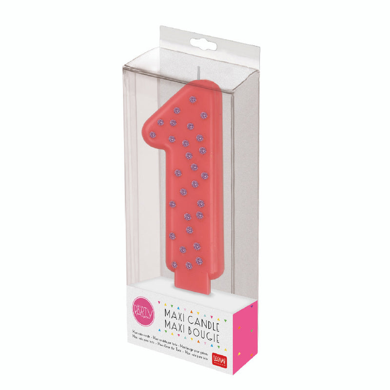 Pink Maxi Cake Candle - 1