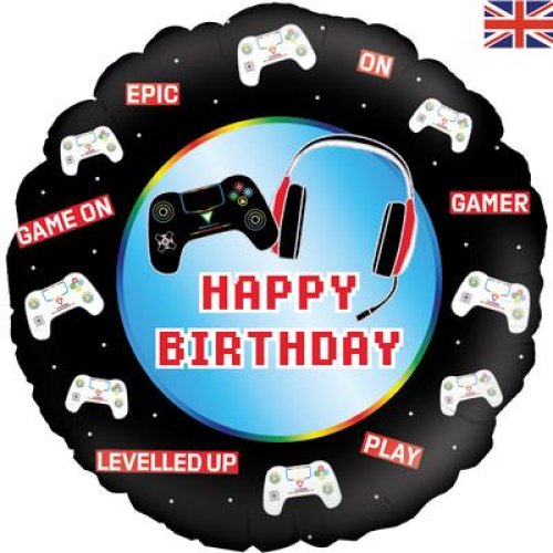 18" Controller Happy Birthday Holographic