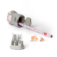 Pencil Sharpener with Container - Meow