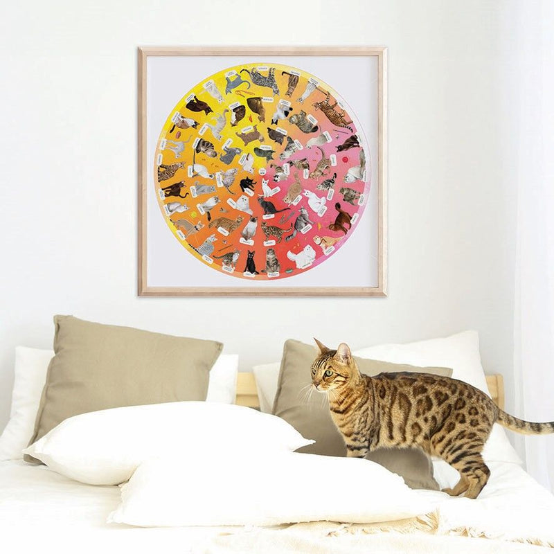 Fancy Felines 1000pc Jigsaw Puzzle (68cm Round)