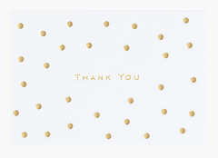 Gold Dots Thank You Notes