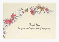 Sympathy Floral Thank You Notes