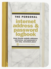 Marble Internet Address & Password Logbook