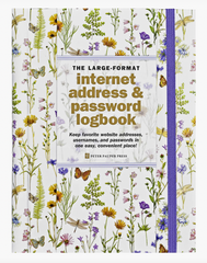 Wildflower Garden Large Internet Address & Password Logbook