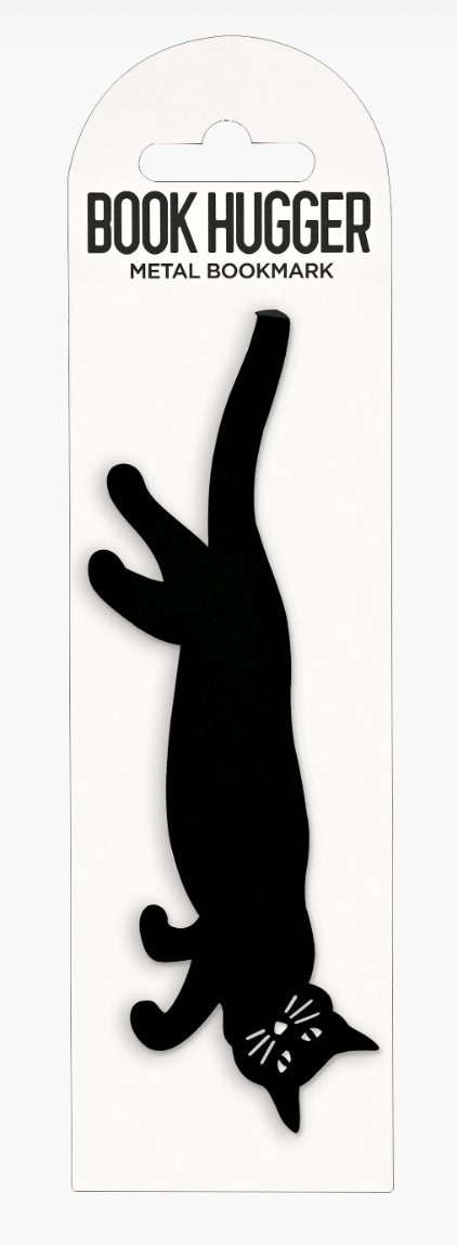 Curious Cat 'Hanging' Metal Bookmark