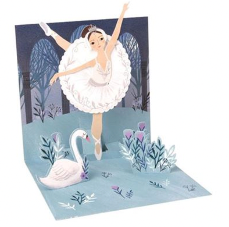 Swan Lake Pop-Up Card