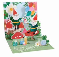 Happy Birthday Gnomes Pop-Up Card