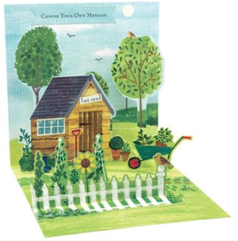 Garden Shed Pop-Up Card