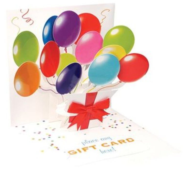 Balloons Pop-Up Card