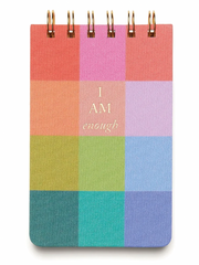 Twin Wire Notepad - Rainbow Check